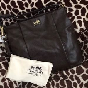 NWT Coach Mahogany Brown Leather Handbag